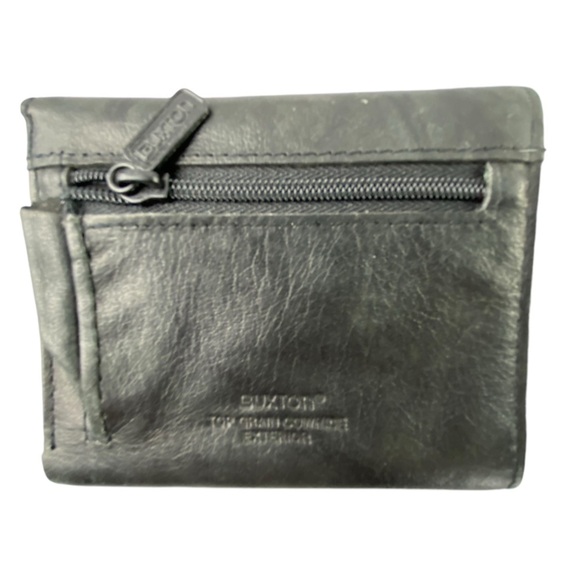 Buxton black full cowhide leather bifold wallet - Picture 2 of 8